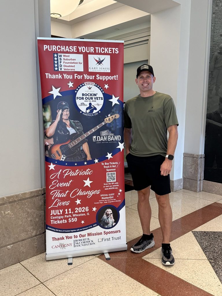 Jeff Nydegger at the 2026 Rockin’ for Our Vets event supporting the West Suburban Foundation for Disabled Veterans.
